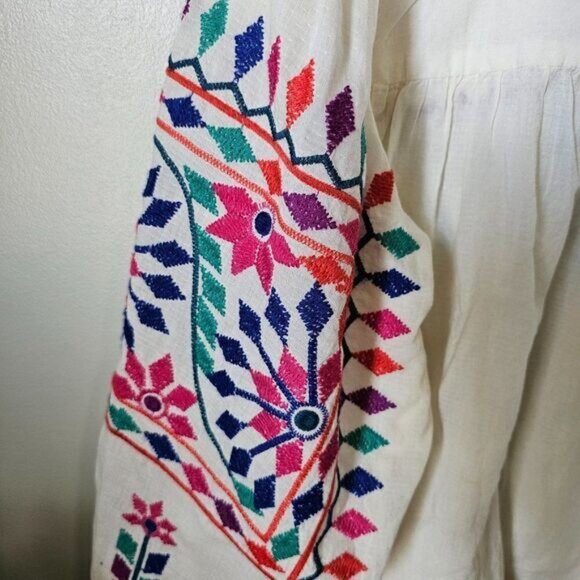 NWT FAT FACE UK BOHO EMBROIDERED TOP SIZE 12/ L & 14 /XL - Picture 7 of 16